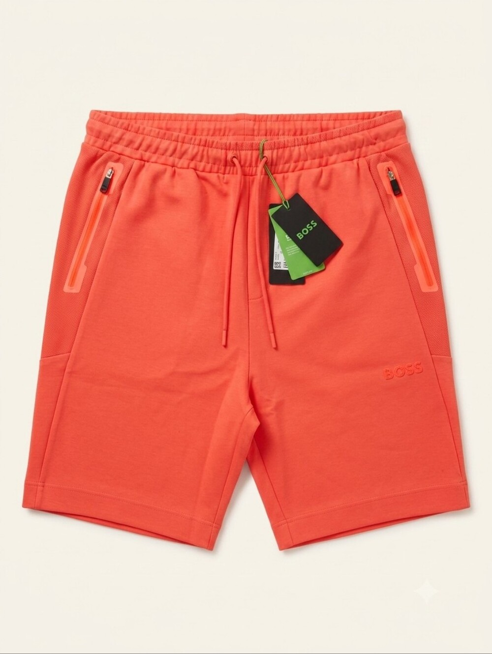 BOSS Hugo Boss Headlo 1 Sweat Shorts Open Red Coral NWT XL Style # 50510348